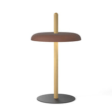 Load image into Gallery viewer, Nivel LED Table Lamp in Oak/Espresso.