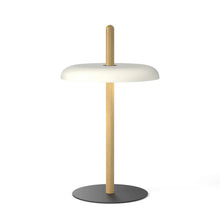 Load image into Gallery viewer, Nivel LED Table Lamp in Oak/White.