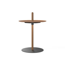 Load image into Gallery viewer, Nivel Pedestal LED Table Lamp in Walnut/Terracotta (Small).