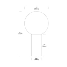 Load image into Gallery viewer, Pilar Table Lamp - line drawing.