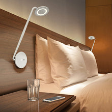 Load image into Gallery viewer, Pixo LED Wall Light in bedroom.