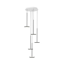 Load image into Gallery viewer, Sky LED Multi Light Pendant Light in Matte Black (5-Light).
