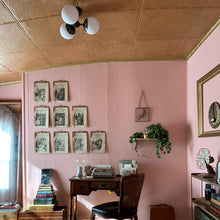 Load image into Gallery viewer, Paige 3-Light Semi-Flush Mount Ceiling Light in living room.