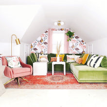 Load image into Gallery viewer, Paige 3-Light Semi-Flush Mount Ceiling Light in living room.