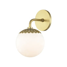 Load image into Gallery viewer, Paige Bath Vanity Light in Aged Brass/1-Light.