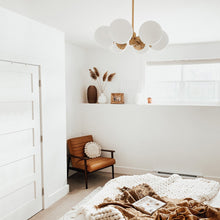 Load image into Gallery viewer, Paige Chandelier in living room.