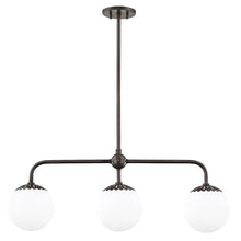 Load image into Gallery viewer, Paige Linear Suspension Light in Old Bronze.