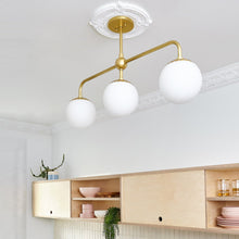 Load image into Gallery viewer, Paige Linear Suspension Light in living room.