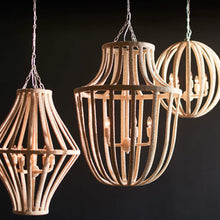 Load image into Gallery viewer, Madera Chandelier in Detail.