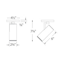 Load image into Gallery viewer, Paloma 4023 LED Monopoint Spot Light - line drawing.
