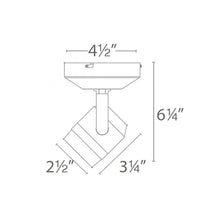 Load image into Gallery viewer, Paloma 512 LED Monopoint Spot Light - line drawing.