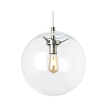 Load image into Gallery viewer, Palona Pendant Light in Satin Nickel/Clear/Incandescent.
