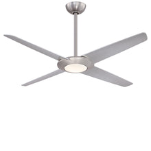 Load image into Gallery viewer, Pancake XL LED Ceiling Fan in Brushed Nickel.