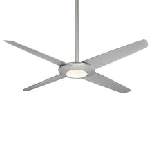 Load image into Gallery viewer, Pancake XL LED Ceiling Fan in Silver.