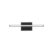 Load image into Gallery viewer, Parallax LED Bath Wall Light in Black (Small).