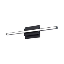 Load image into Gallery viewer, Parallax LED Bath Wall Light in Black (Large).