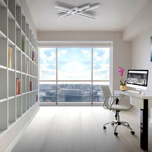 Load image into Gallery viewer, Parallax LED Flush Mount Ceiling Light in office.