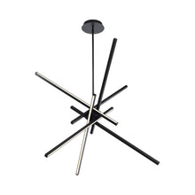 Load image into Gallery viewer, Parallax LED Pendant Light in Black (Large).