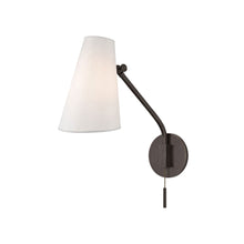 Load image into Gallery viewer, Patten Swing Arm Wall Light in Old Bronze.
