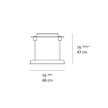 Load image into Gallery viewer, Pausania LED Table Lamp - line drawing.
