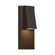 Load image into Gallery viewer, Peak Outdoor LED Wall Light in Bronze.