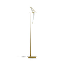 Load image into Gallery viewer, Perch LED Floor Lamp in Brass.
