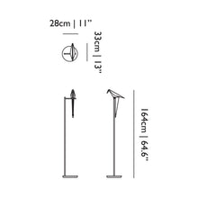 Load image into Gallery viewer, Perch LED Floor Lamp - line drawing.