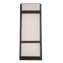 Load image into Gallery viewer, Phantom Outdoor LED Wall Light in Large/Bronze.