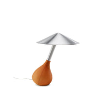 Load image into Gallery viewer, Piccola Table Lamp in Tangerine Leather.