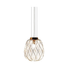Load image into Gallery viewer, Pinecone Pendant Light in Medium/Gold/Transparent.