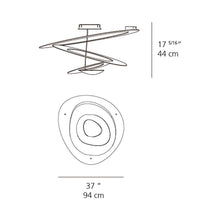 Load image into Gallery viewer, Pirce LED Ceiling Light - line drawing.