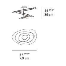 Load image into Gallery viewer, Pirce LED Ceiling Light - line drawing.