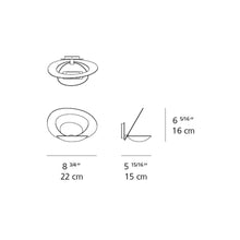 Load image into Gallery viewer, Pirce LED Wall Light - line drawing.