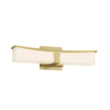 Load image into Gallery viewer, Plane LED Bath Vanity Light in Honey Gold/Small.