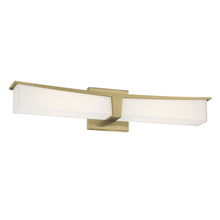 Load image into Gallery viewer, Plane LED Bath Vanity Light in Honey Gold/Medium.