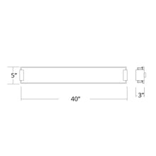 Load image into Gallery viewer, Polar LED Bathroom Vanity and Wall Light- line drawing.
