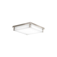 Load image into Gallery viewer, Polar LED Flush Mount Ceiling Light in Silver and White.