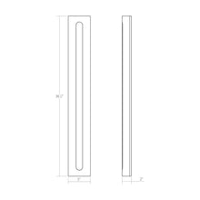 Load image into Gallery viewer, Porta™ Outdoor LED Wall Light - line drawing.