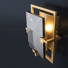 Load image into Gallery viewer, Prism Wall Light in Detail.
