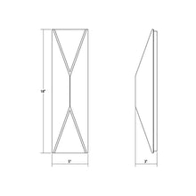Load image into Gallery viewer, Prisma™ Outdoor LED Wall Light - line drawing.