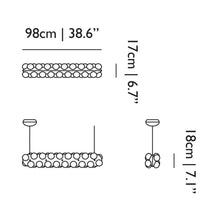 Load image into Gallery viewer, Prop Light LED Suspension Light - line drawing.