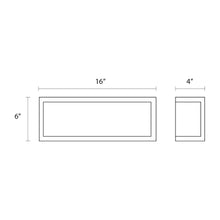 Load image into Gallery viewer, Puri Horizontal Wall Light - line drawing.