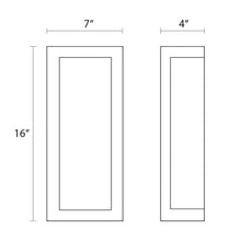 Load image into Gallery viewer, Puri Vertical Wall Light - line drawing.