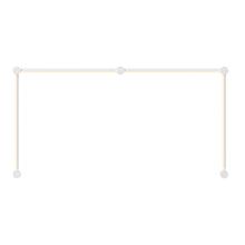 Load image into Gallery viewer, Purolinear 360™ Double N Linear LED Wall Light in Satin White.