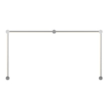 Load image into Gallery viewer, Purolinear 360™ Double N Linear LED Wall Light in Polished Chrome.