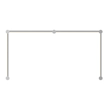 Load image into Gallery viewer, Purolinear 360™ Double N Linear LED Wall Light in Satin Chrome.