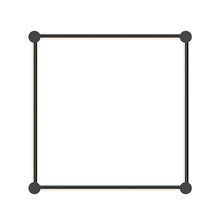 Load image into Gallery viewer, Purolinear 360™ Square LED Wall Light in Satin Black.