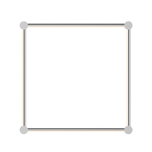 Load image into Gallery viewer, Purolinear 360™ Square LED Wall Light in Polished Chrome.