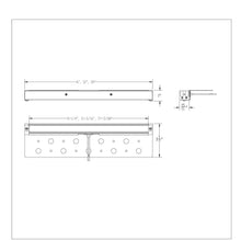 Load image into Gallery viewer, Quick Connect with Dual CCT LED Hardscape Landscape Light - line drawing.