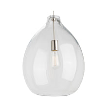 Load image into Gallery viewer, Quinton Pendant Light in Black/Clear.